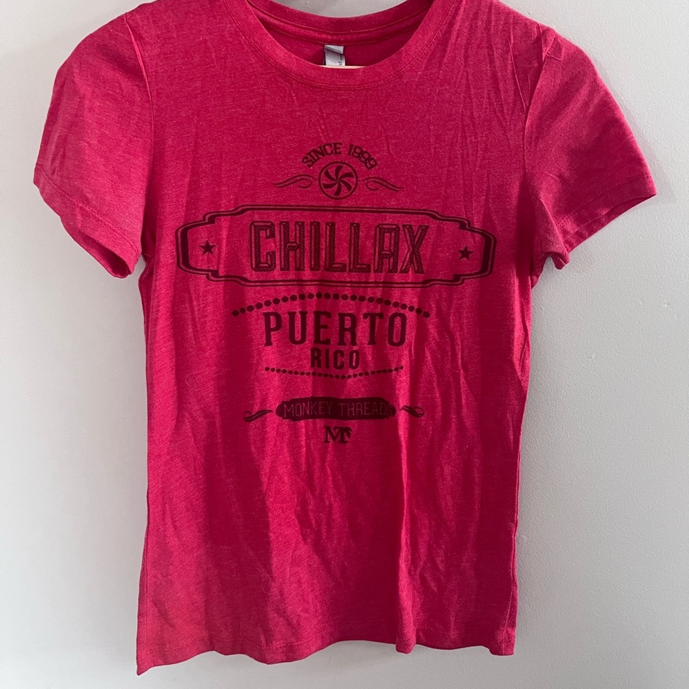 Next Level Monkey‎ Threads Apparel Red Short Sleeve Tee